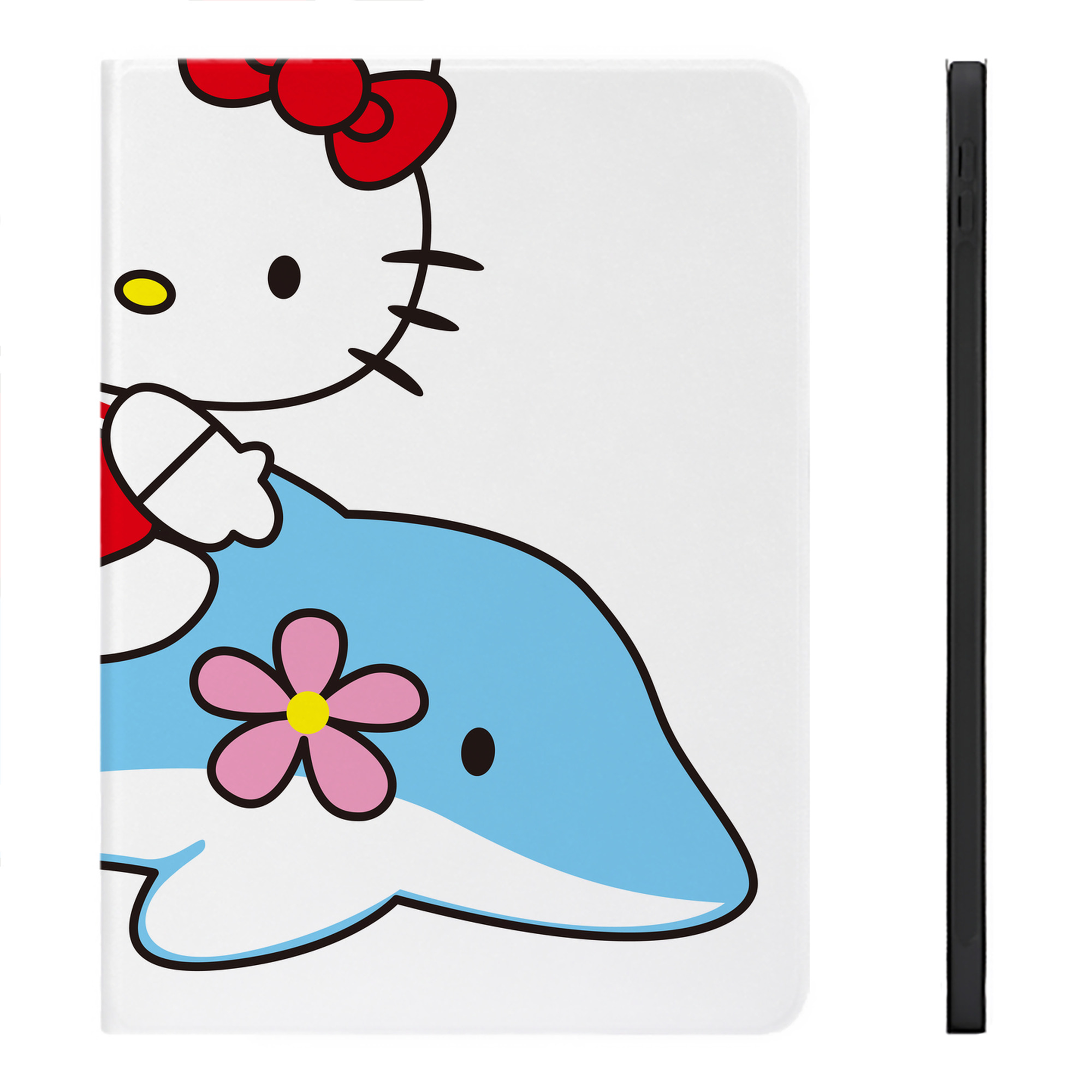 （画像用） Hello Kitty ハローキティ IPadケース ペンホルダー付き ブックスタイルデザイン